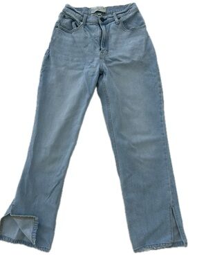 Abercrombie & Fitch The 90s Straight Ultra High Rise Curve Love Split Seam Jeans